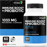 Renew Actives Antioxidant Elderberry, Probiotics, Zinc, Vitamin C & Organic Turmeric 700Mg Per 2 Capsules For Immune Function, Collagen Formation, & Overall Wellness Made In Canada - 60 Capsules Renew Actives Antioxidant Elderberry, Probiotics, Zinc, Vitamin C & Organic Turmeric 700Mg Per 2 Capsules For Immune Function, Collagen Formation, & Overall Wellness Made In Canada - 60 Capsules