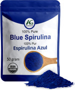 Blue Spirulina, Antioxidant Rich Blue Spirulina Powder, Non-Gmo And Gluten-Free, 50 Grams