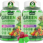 Super Greens Gummies, Greens Superfood Powder Alternative W/Spirulina, Chlorella, Prebiotic Fiber, Probiotic, Fruit Veggie, Daily Fruit Vegetable For Digestive & Gut Health, Immunity, Focus, 120 Cts Super Greens Gummies, Greens Superfood Powder Alternative W/Spirulina, Chlorella, Prebiotic Fiber, Probiotic, Fruit Veggie, Daily Fruit Vegetable For Digestive & Gut Health, Immunity, Focus, 120 Cts