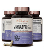Live Conscious Lions Mane Mushroom Supplement Capsules For Brain Support W/Lion'S Mane, Cordyceps, Reishi, And Turkey Tail Mushrooms - Cognitive Memory Supplement For Brain