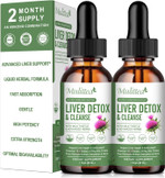 Liver Health Liquid Drops -Support Liver Cleanse Detox & Repair With Artichoke Milk Thistle Silymarin Extract, Dandelion,Turmeric, Berberine To Renew W/21 Potent Herb-Nutrients-