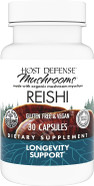 Host Defense Reishi Capsules - Heart & Immune Health Support Supplement - Mushroom Supplement To Support Energy & Vitality - Reishi Supplement To Aid Overall Well-Being - 120 Capsules (60 Servings) Host Defense Reishi Capsules - Heart & Immune Health Support Supplement - Mushroom Supplement To Support Energy & Vitality - Reishi Supplement To Aid Overall Well-Being - 120 Capsules (60 Servings)