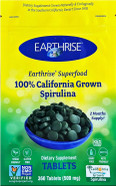 Earthrise Superfood 100% California Grown Spirulina 500Mg Tablets (180 Count), Natural Premium Spirulina, Vegan, Gluten Free, Keto Friendly, Non -Gmo, High In Vitamins & Minerals