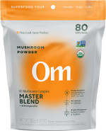 Om Master Blend Mushroom Powder  Organic Mushroom Supplement With 10 Mushrooms And Ashwagandha - Support Immunity, Gut Health & Stress Relief, 6.34 Oz (80 Servings)