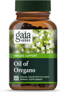 Gaia Herbs Oil Of Oregano - Immune And Antioxidant Support Supplement To Help Sustain Overall Well-Being - With Oregano Oil, Carvacrol, And Thymol - 120 Vegan Liquid Phyto-Capsules (60-Day Supply)