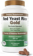 600 Mg Of Organic Red Yeast Rice - Ip6 International - 240 Veg Caps