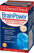 U.S. Doctors' Clinical Brainpower Advanced Memory Supplement With 15 Brain-Boosting Ingredients For Supporting Healthy Memory, Brain Function, & Healthy Brain Circulation [1 Month Supply - 60Count]