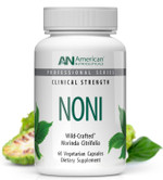 American Nutriceuticals  Noni  60 Capsules  Powerful Adaptogen For Balanced Energy  100% Whole Fruit Powder