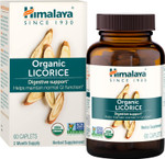 Himalaya Organic Licorice, 60 Day Supply - Digestive Health Supplement For Upset Stomach Relief And Occasional Bloating And Heartburn - Usda Organic, Vegan, Non-Gmo, Non-Dgl, Gluten Free, 60 Caplets