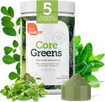 Zahler Core Greens Powder Nutrition Supplements - Superfood Powder - Super Green Juice & Smoothie Mix - Phytonutrient Rich With Spirulina, Chlorophyll & More - Kosher Superfood