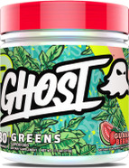 Ghost Greens Powder, Guava Berry - 30 Servings - 19 Superfood Greens & Reds Powder, Fruits, Vegetables, Spirulina, & Chlorella, Prebiotics, 10 Billion Cfu Probiotic & Digestive Enzymes - Gluten-Free