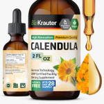 Bio Krauter Calendula Extract - Calendula Tincture For Immunity - Marigold Extract - Alcohol And Sugar Free - Vegan Drops 4 Fl.Oz Bio Krauter Calendula Extract - Calendula Tincture For Immunity - Marigold Extract - Alcohol And Sugar Free - Vegan Drops 4 Fl.Oz