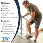 The Relief Products Arthritis Symptom Therapy - 100% Natural Active Ingredients - Soothes Stiffness, Swelling, Joint Immobility - Fast Dissolving Tablets - 70Ct New Formula