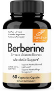 Sandhu'S Berberine Hcl Supplement 500Mg Per Capsule With 97% Pure Berberis Aristata Extract| 60 Count| Supports Weight Management & Healthy Energy Levels| Made In Usa, Vegetarian, Non-Gmo, Gluten Free