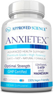 Approved Science Anxietex Night - Ease Worry And Discontent, Sleep Well - Valerian, Passion Flower, Chamomile - 30 Capsules - Vegan Supplement - Made In The Usa