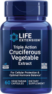 Life Extension Triple Action Cruciferous Vegetable Extract, 60 Vegetarian CapsulesHelps Maintain Dna Health & Already-Healthy Hormone Levels - Non-Gmo, Gluten-Free, Vegetarian