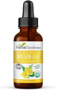 Herbal Goodness Mullein Leaf Extract - Mullein Drop For Lungs Detox, Herbal Expectorant And Antioxidants Properties For Respiratory & Digestive Health - Mullein Tincture 1Oz