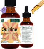 Quinine Liquid Extract 2 Fl Oz - Supplement For Digestive Health Support - Natural Liquid Drops - Cinchona Officinalis Bark - Tincture For Cramp Defense For Man & Woman - High Potency - 45-Day Supply