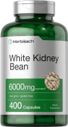 Horbäach White Kidney Bean Extract Capsules | 6000Mg | 400 Count | Non-Gmo & Gluten Free Horbäach White Kidney Bean Extract Capsules | 6000Mg | 400 Count | Non-Gmo & Gluten Free