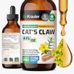 Bio Krauter Cats Claw Tincture - Liquid Cats Claw Herb For Immune Support - Alcohol & Sugar Free - Vegan Drops 4 Fl.Oz Bio Krauter Cats Claw Tincture - Liquid Cats Claw Herb For Immune Support - Alcohol & Sugar Free - Vegan Drops 4 Fl.Oz