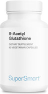 Supersmart - S-Acetyl Glutathione 300 Mg Per Day (Gsh) - Tripeptide Antioxidant Protects Against Damage Dna Cells | Non-Gmo & Gluten Free - 90 Vegetarian Capsules
