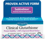Euromedica Clinical Glutathione - Antioxidant Supplement For High Absorption - Dietary Supplement With L-Glutathione - Vegan Supplement To Support Cell Health - 60 Slow Melt Tablets