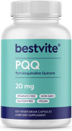 Bestvite Pqq 20Mg (Pyrroloquinoline Quinone) (120 Vegetarian Capsules) - No Stearates - Vegan - Non Gmo - Gluten Free Bestvite Pqq 20Mg (Pyrroloquinoline Quinone) (120 Vegetarian Capsules) - No Stearates - Vegan - Non Gmo - Gluten Free