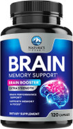 Brain Memory Supplement Pills - Nootropics Support For Concentration, Clarity, Alertness & Focus - Brain Health With Bacopa, Cognitive Vitamins, Phosphatidylserine, Dmae - Brain Booster - 60 Capsules Brain Memory Supplement Pills - Nootropics Support For Concentration, Clarity, Alertness & Focus - Brain Health With Bacopa, Cognitive Vitamins, Phosphatidylserine, Dmae - Brain Booster - 60 Capsules