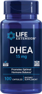 Life Extension Dhea 15 Mg  Hormone Balance Supplement, Memory, Muscle Mass And Bone Density Support, Healthy Sex Drive, Gluten-Free, Non-Gmo, 100 Capsules