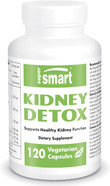 Supersmart Kidney Detox Formula (High Potency) - All-In-1 Complex - With Chanca Piedra, Dandelion Root, Magnesium - Kidney Detox Supplement | Non-Gmo & Gluten Free - 120 Vegetarian Capsules