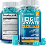 Height Growth Gummies For Kids, Teens & Adults, Natural Growth Support Supplement With Calcium, Vitamin D3, K2, Magnesium, Zinc & More, Natural Height Growth Maximizer Supplement, 60 Pcs
