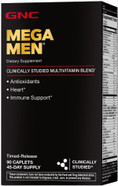 Gnc Mega Men Multivitamin Caplets, Clinically Proven To Feel Better, Immune Support, Energy Support, Antioxidants, B Vitamins, Vitamin D-3, Timed Release, 90 Count, 45 Day Supply Gnc Mega Men Multivitamin Caplets, Clinically Proven To Feel Better, Immune Support, Energy Support, Antioxidants, B Vitamins, Vitamin D-3, Timed Release, 90 Count, 45 Day Supply