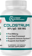 Hybrid Nutraceuticals Bovine Colostrum Supplement - Muscle Building - Immune Support - Powerful Digestion - Lactoferrin Supplement (240 Colostrum Capsules - 500Mg - 30% Igg) (2)