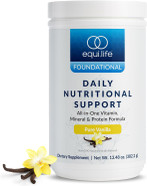 Equilife Daily Nutritional Support, All-In-One Multivitamin Meal Replacement, Pure Vanilla Flavor, 15G Plant Protein, Supports Overall Wellness Including Energy, Digestion, & Skin, 14 Servings Tub Equilife Daily Nutritional Support, All-In-One Multivitamin Meal Replacement, Pure Vanilla Flavor, 15G Plant Protein, Supports Overall Wellness Including Energy, Digestion, & Skin, 14 Servings Tub