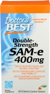 Doctor'S Best Sam-E 400 Mg, Vegetarian, Gluten Free, Soy Free, Mood And Joint Support, 30 Enteric Coated Tablets