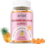 Premium Feminine Balance Gummies For Women: Ph Balance & Vaginal Health Support With Probiotic Pineapple Gummies Sugar Free Vegan Non-Gmo 60 Counts