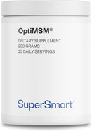 Supersmart Optimsm (Patented & High Purity Formula) - Methyl-Sulfonyl-Methane Msm Powder Supplement | Vegan & Gluten Free - 200 G