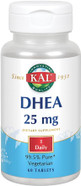 Kal Dhea Vegetarian Tablets, 25 Mg, 60 Count