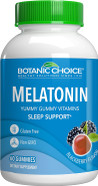 Botanic Choice Melatonin Gummies, 60 Count - Daily Supplement For Sleep Support