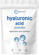 Micro Ingredients Hyaluronic Acid Serum Powder, 50 Grams | Low Molecular Weight, Cosmetics Grade | Skin Hydration And Moisture Support Supplements | Vegan, Water Soluble (Within 2 Hours)