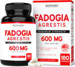 Fadogia Agrestis 600Mg Extract - (180 Capsules) - [Maximum Strength] - Strength, Drive, Athletic Performance, Muscle Mass - Third Party Tested - Zero Fillers - Gluten Free, Non-Gmo, Vegan Capsules
