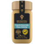 Bee And You Royal Jelly Raw Honey, Propolis Extract, 100% Natural Superfood, Ultra Pure, Immune Support Supplement, Antioxidants, Keto, Paleo, Gluten-Free, 6.7 Oz Bee And You Royal Jelly Raw Honey, Propolis Extract, 100% Natural Superfood, Ultra Pure, Immune Support Supplement, Antioxidants, Keto, Paleo, Gluten-Free, 6.7 Oz
