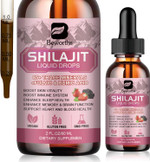 Shilajit Resin Liquid Drops | Organic Shilajit 85+ Trace Minerals Complex With Ashwagandha, Turmeric, Ginseng, Chaga Supplement For Digestion Support, Energy Booster - Vegan Shilajit Resin Liquid Drops | Organic Shilajit 85+ Trace Minerals Complex With Ashwagandha, Turmeric, Ginseng, Chaga Supplement For Digestion Support, Energy Booster - Vegan