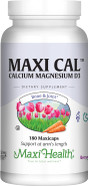 Calcium 1000 Mg Supplement With Vitamin D3 (1000 Iu) And Magnesium (500 Mg) - Bone, Teeth And Joint Support For Men And Women - 180 Capsules - Maxi Cal By Maxi Health