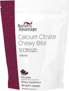 Bariatric Advantage Calcium Citrate Chewy Bites 500 Mg - For Bariatric Surgery Patients - Vitamin D3 - Sugar-Free Chewable Calcium Supplement - Bariatric Chews - Chocolate Flavor - 90 Count Bariatric Advantage Calcium Citrate Chewy Bites 500 Mg - For Bariatric Surgery Patients - Vitamin D3 - Sugar-Free Chewable Calcium Supplement - Bariatric Chews - Chocolate Flavor - 90 Count