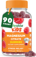 Lifeable Magnesium Gummies For Kids | 900Mg Magnesium Citrate | Great Tasting Kids Magnesium Supplement | Gluten Free Muscle Support And Stress Relief Chewable | 90 Gummies