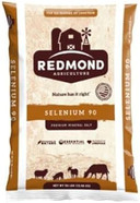 Redmond Selenium 90 Trace Mineral Salt Bag Feed Supplement For Beef Cattle 50 Lbs