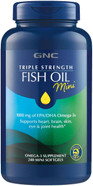 Gnc Triple Strength Fish Oil Mini Omega 3 Supplement, 1000Mg Epa And Dha, Supports Heart, Brain, Skin, Eye And Joint Health, 240 Mini Softgels Gnc Triple Strength Fish Oil Mini Omega 3 Supplement, 1000Mg Epa And Dha, Supports Heart, Brain, Skin, Eye And Joint Health, 240 Mini Softgels