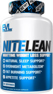 Evlution Nutrition Night Time Fat Burner Support - Overnight Sleep And Weight Loss Support Pills With Thermogenic Green Tea And White Kidney Bean Extract - Diet Pills That May Help Stubborn Fat Loss