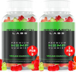 Research Labs - Premium Hemp Gummies 120 Count, 2 Fer 1 Ad. Advanced Formula With 500,000 Extract Blend. Natural - Helps Body Aches, Worriedness & To Feel Calm